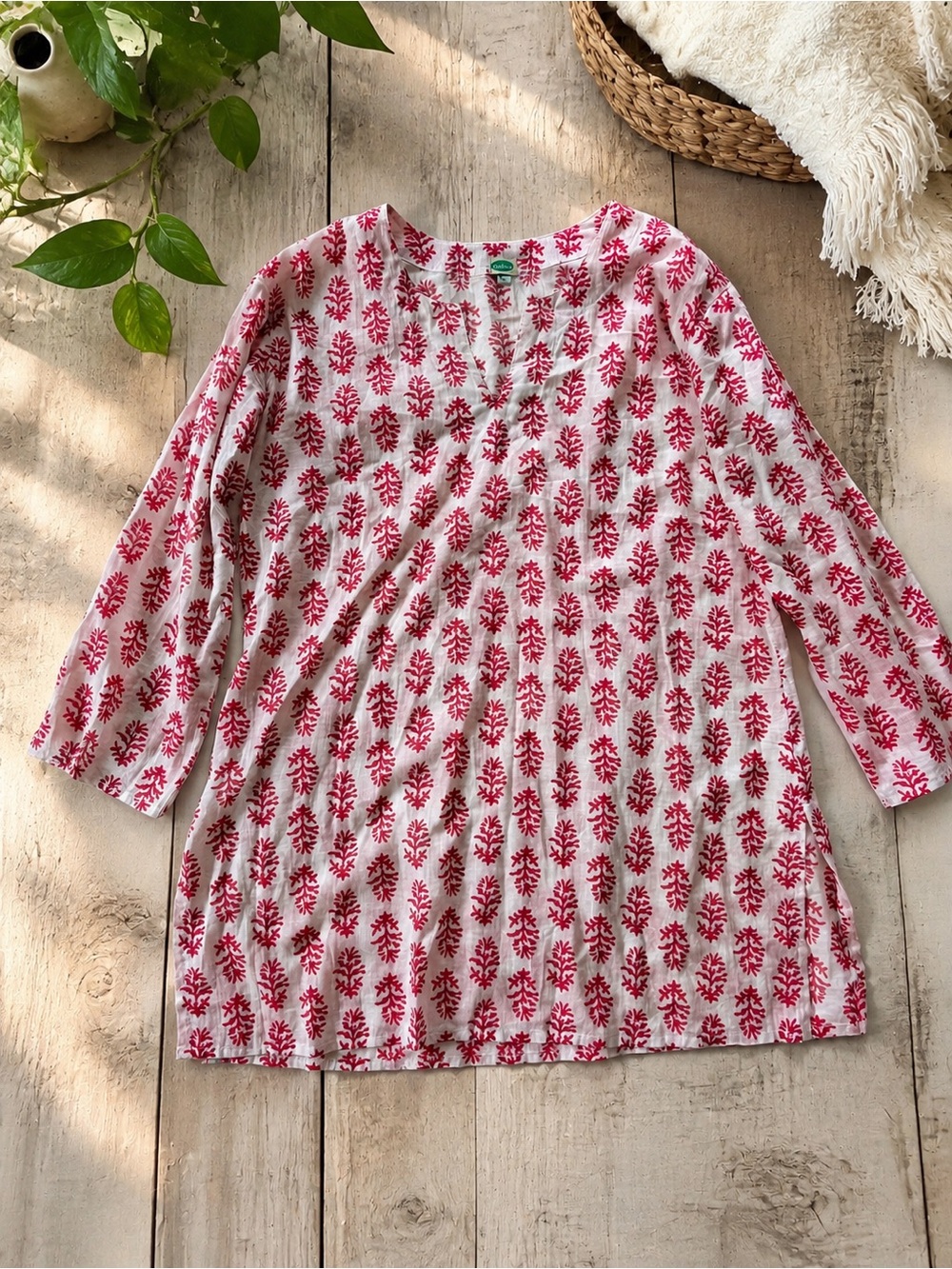 Dolma 100% Cotton Block Print Tunic M